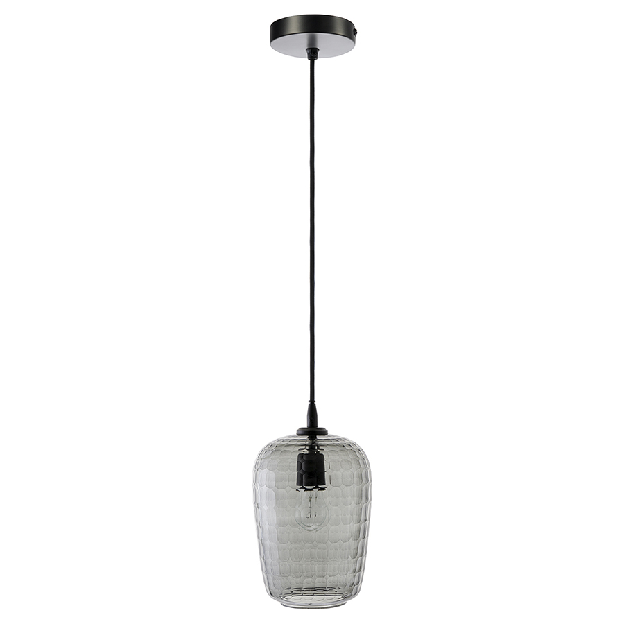 Светильник подвесной интерьерный на кухню Mirage d17 см серый Bergenson Bjorn