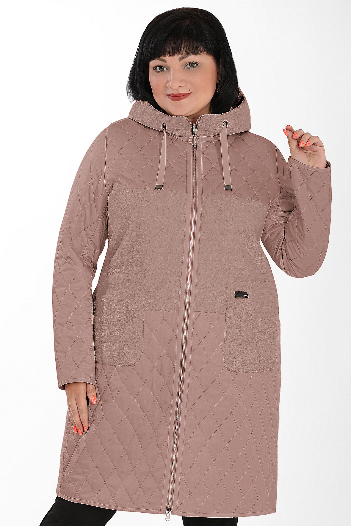 

Куртка женская AlmondShop 026 1725.С2 бежевая 54 RU, Бежевый, 026 1725.С2