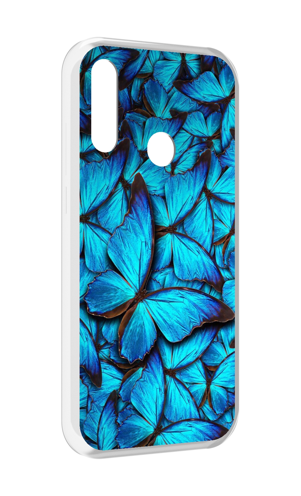 

Чехол MyPads бирюзовые бабочки для Lenovo Z6 Pro Youth Edition / Z6 Pro Lite, Прозрачный, Tocco