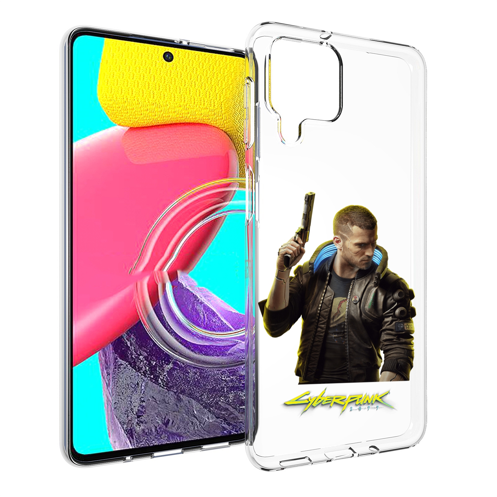 

Чехол MyPads Cyberpunk-2077 для Samsung Galaxy M53 (SM-M536), Прозрачный, Tocco