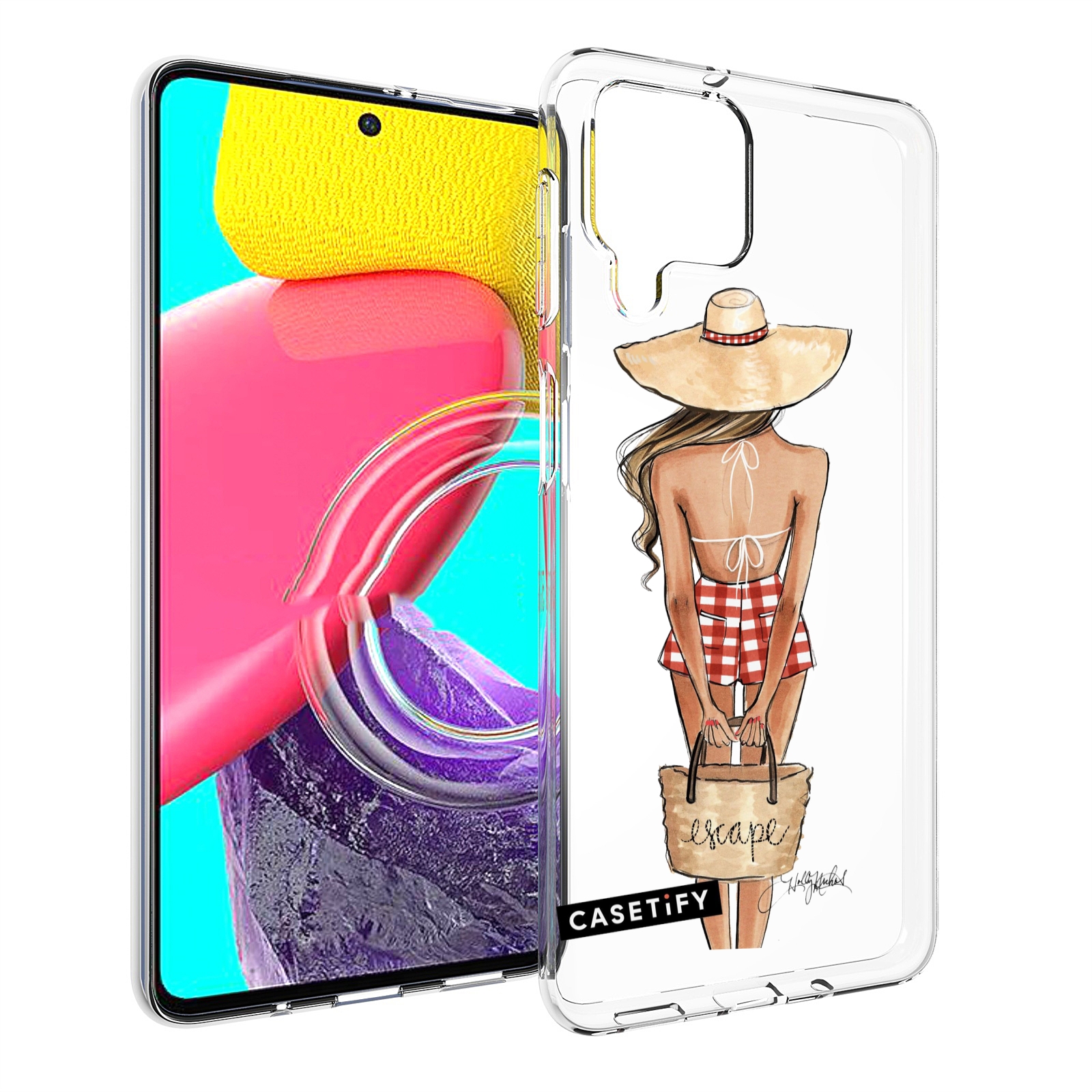Чехол MyPads CASETiFY женский для Samsung Galaxy M53 (SM-M536)