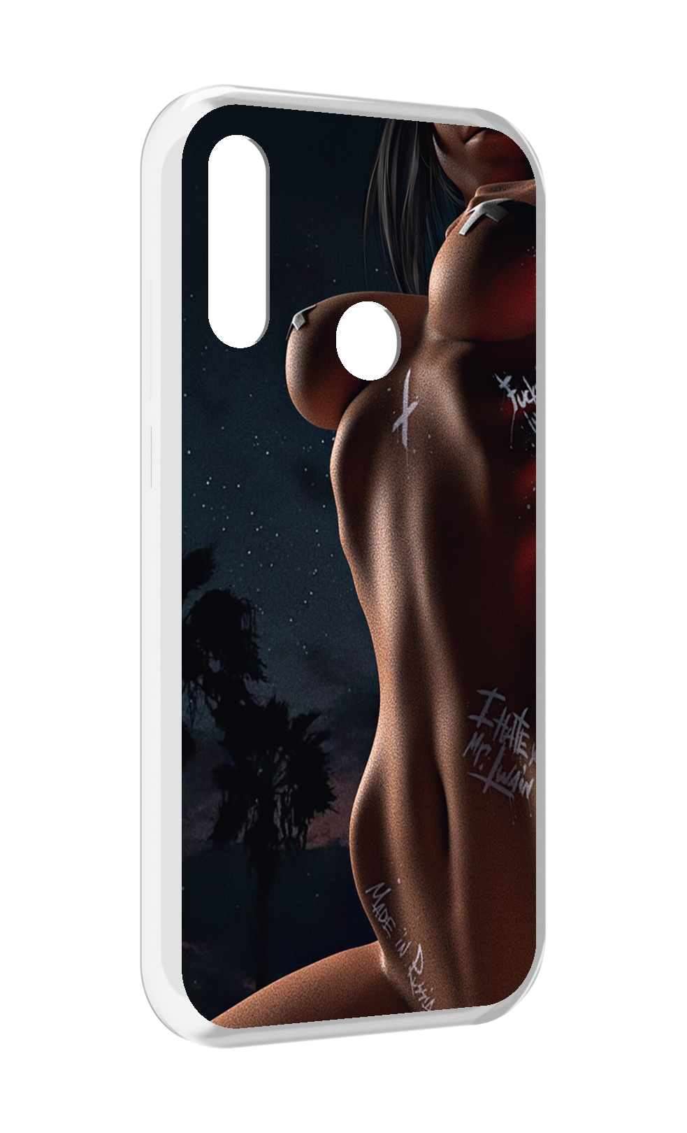 

Чехол MyPads белые-татуировки-на-теле для Lenovo Z6 Pro Youth Edition / Z6 Pro Lite, Прозрачный, Tocco