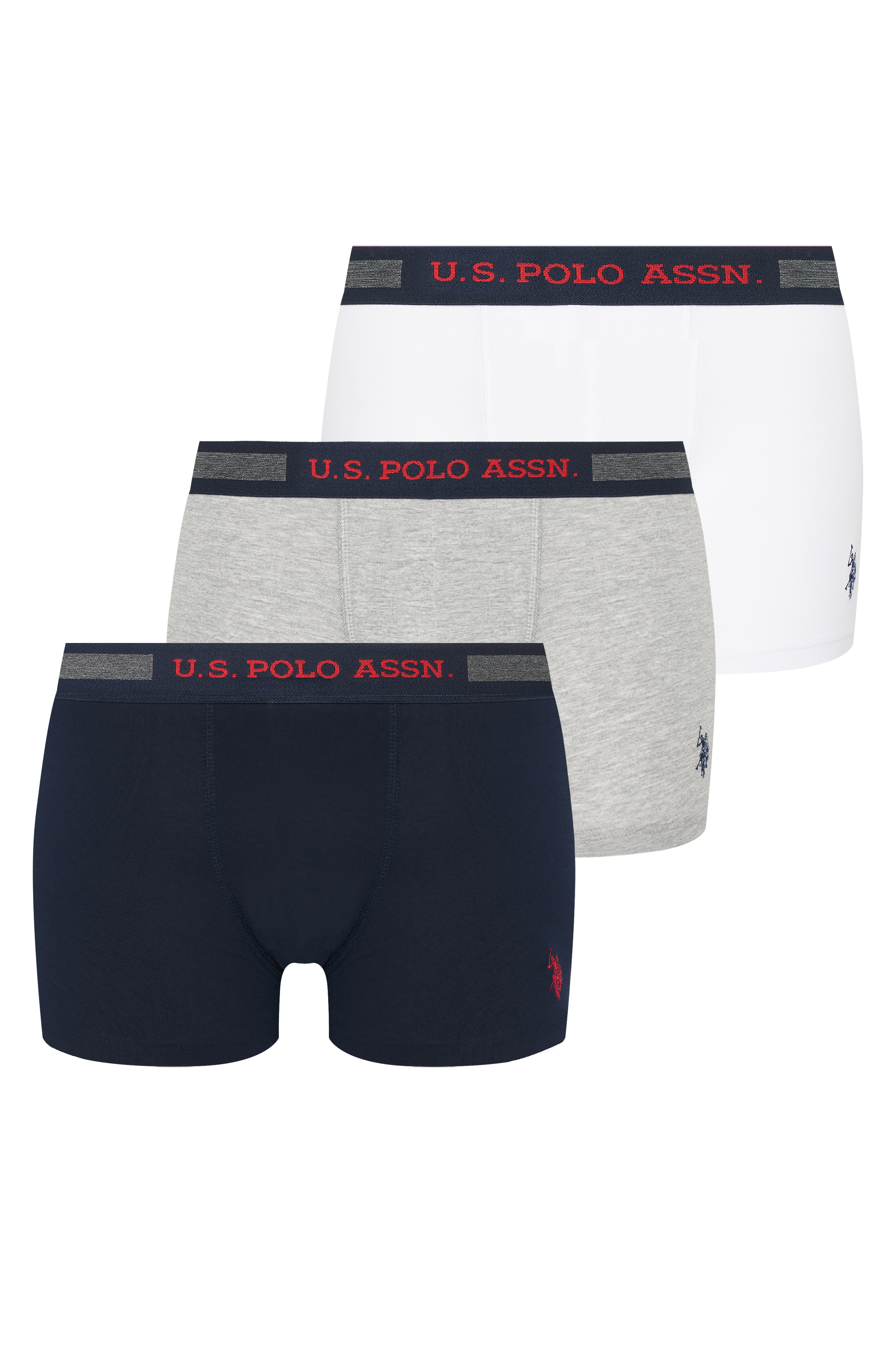 Комплект трусов мужских U.S. POLO Assn. I081SZ0IA08015524Y_R_3LU разноцветных 3XL 3 штуки