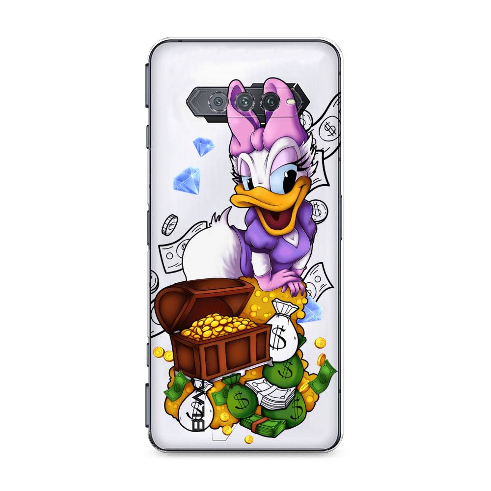 

Чехол на Xiaomi Black Shark 4 "Rich Daisy Duck", Коричневый;белый;фиолетовый, 311550-6
