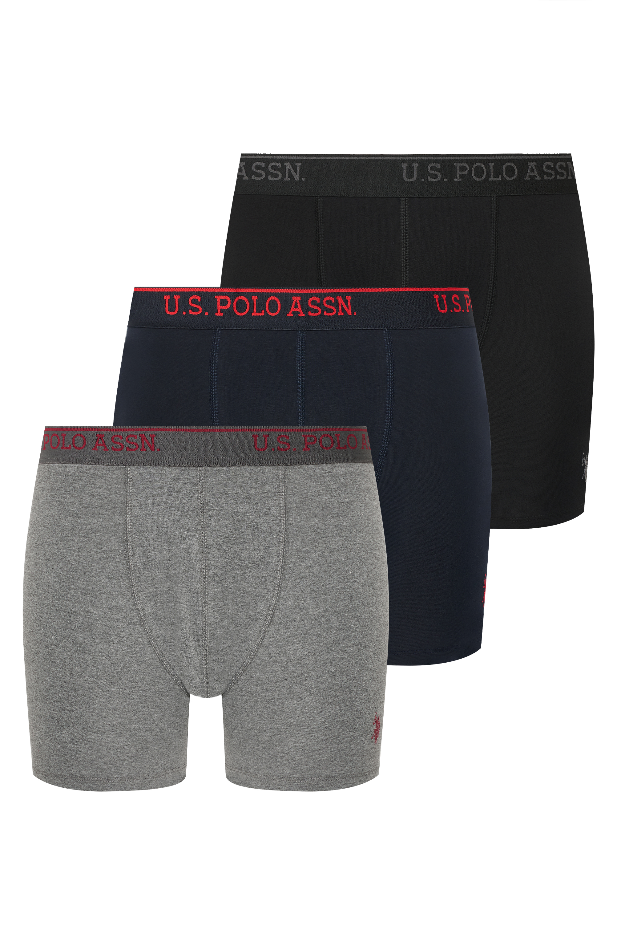 Комплект трусов мужских U.S. POLO Assn. I081SZ0IA080454_R_3LU разноцветных 3XL 3 штуки