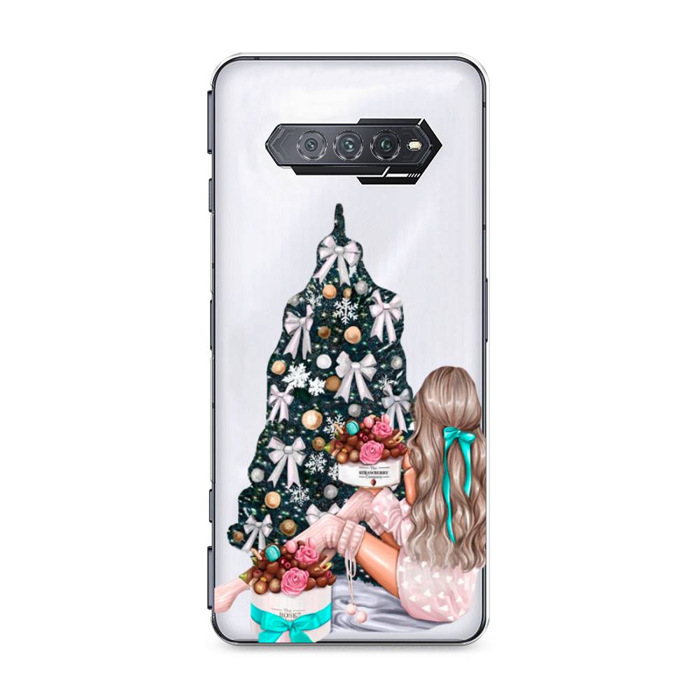 

Чехол на Xiaomi Black Shark 4 "New Year", Зеленый;бежевый;голубой, 311550-5