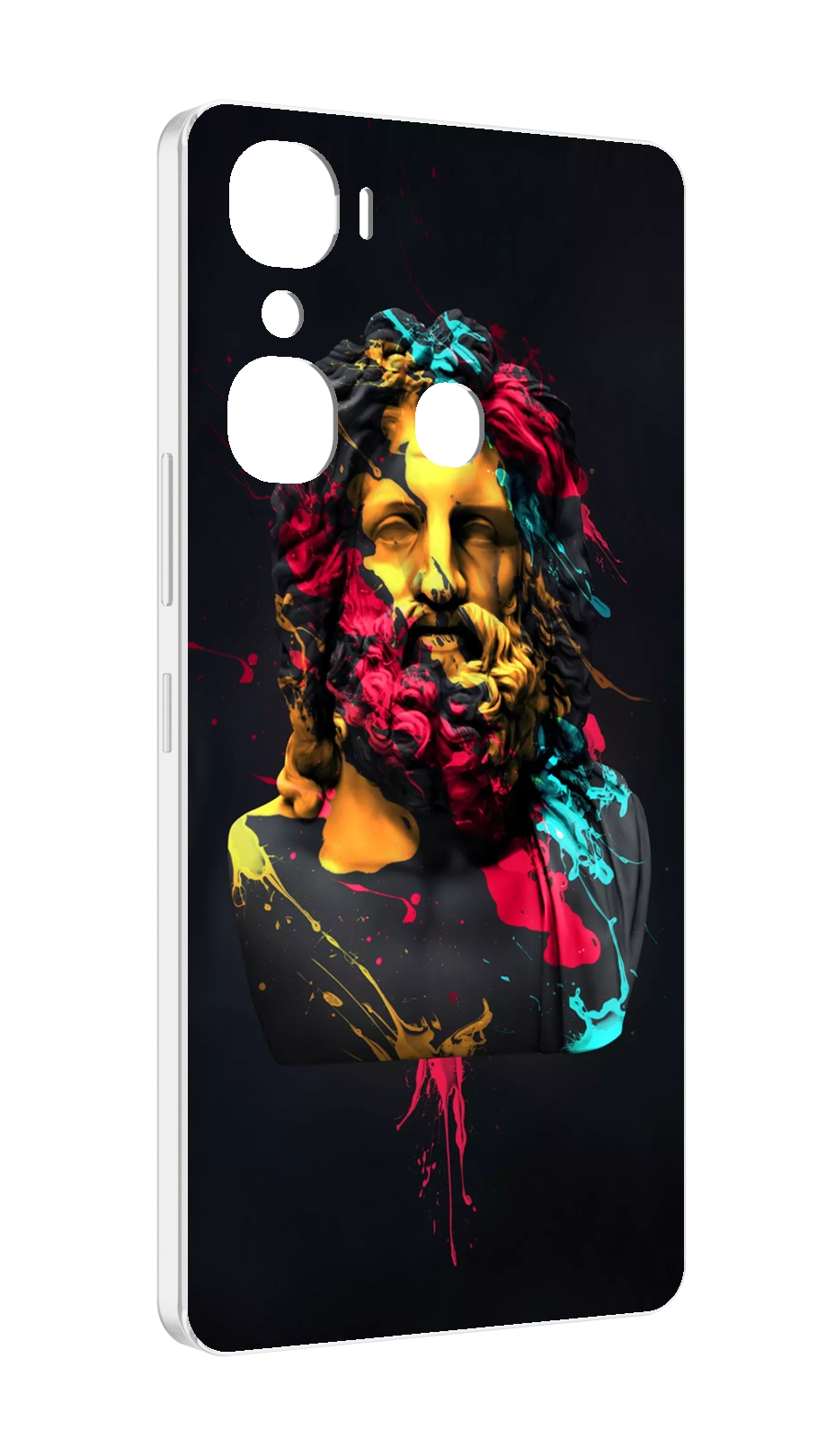 

Чехол MyPads арт-статуя-краски для Infinix Hot 12 Pro, Прозрачный, Tocco