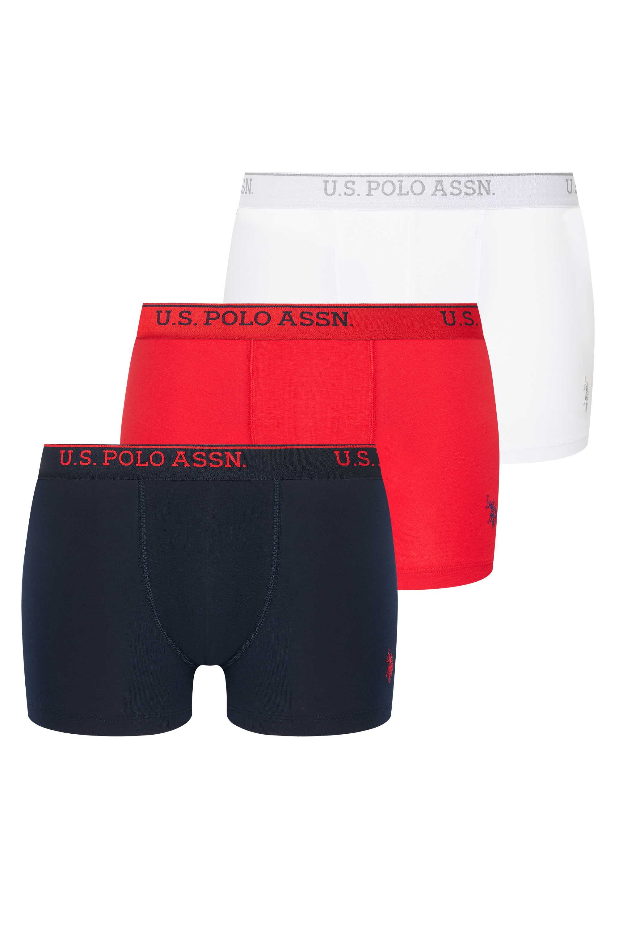 Комплект трусов мужских U.S. POLO Assn. I081SZ0IA08009724Y_R_3LU разноцветных 2XL 3 штуки