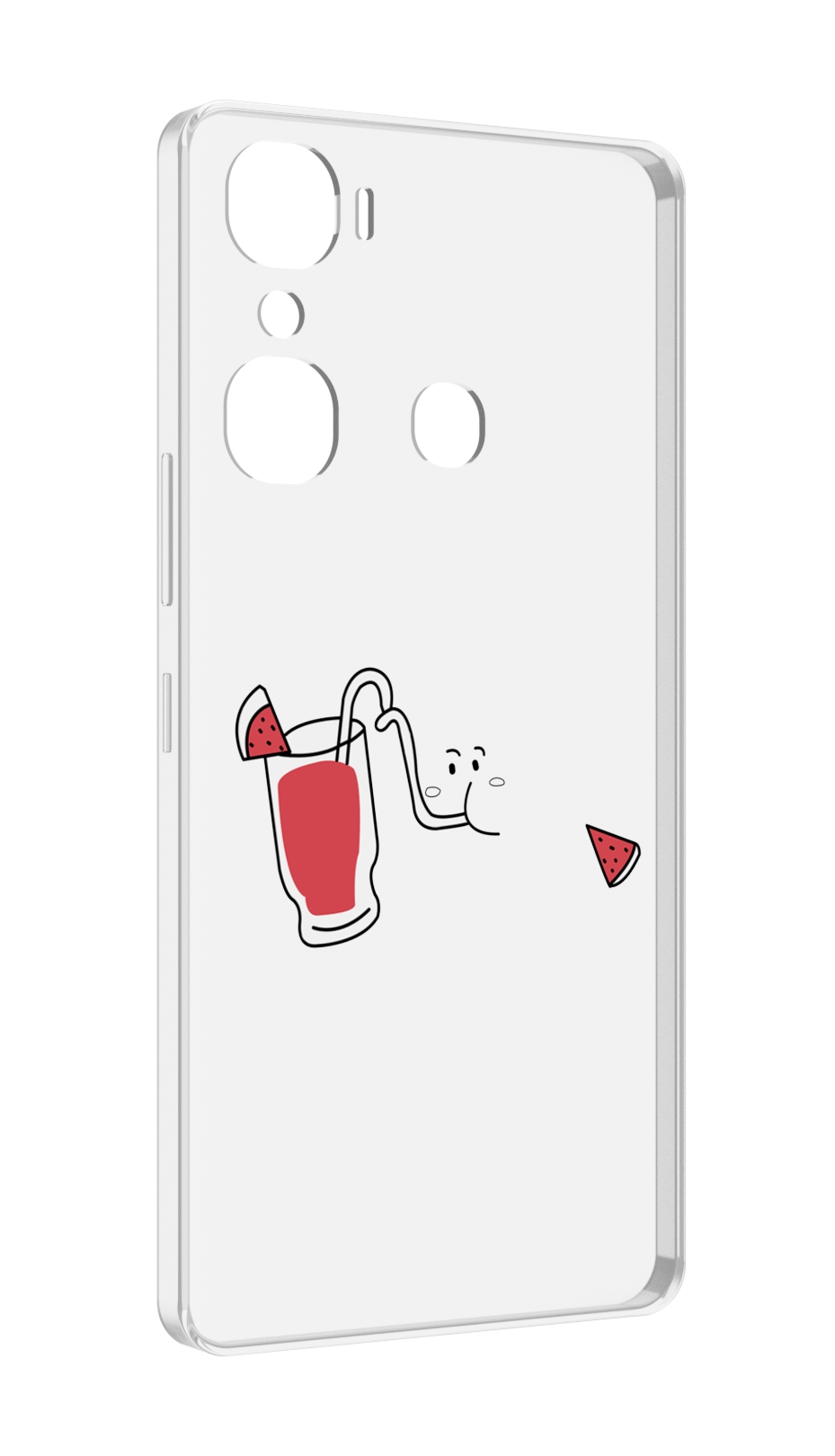 

Чехол MyPads арбузный-напиток для Infinix Hot 12 Pro, Прозрачный, Tocco