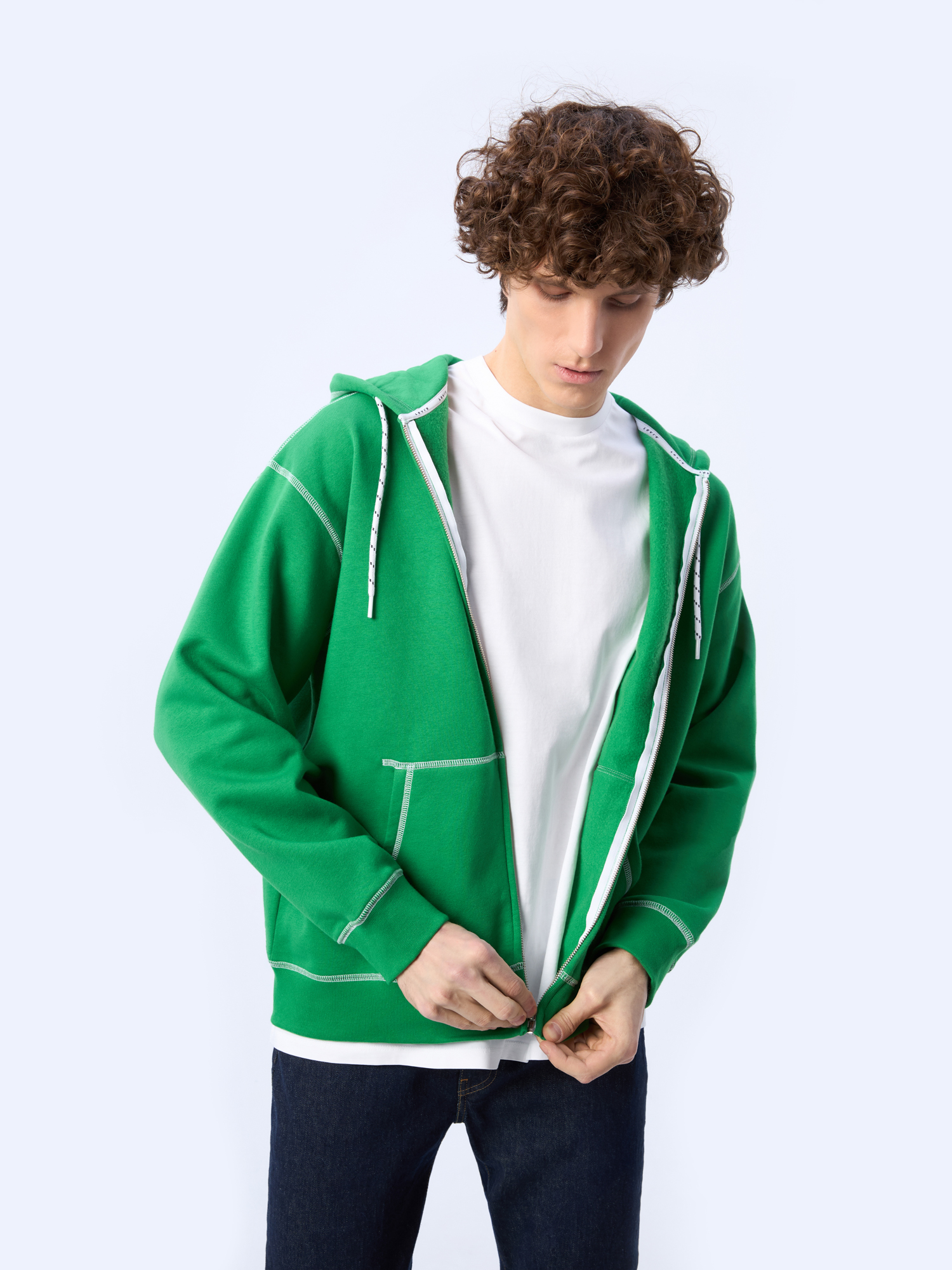 

Худи мужское Levi's A6275 зеленое L, Зеленый, A6275