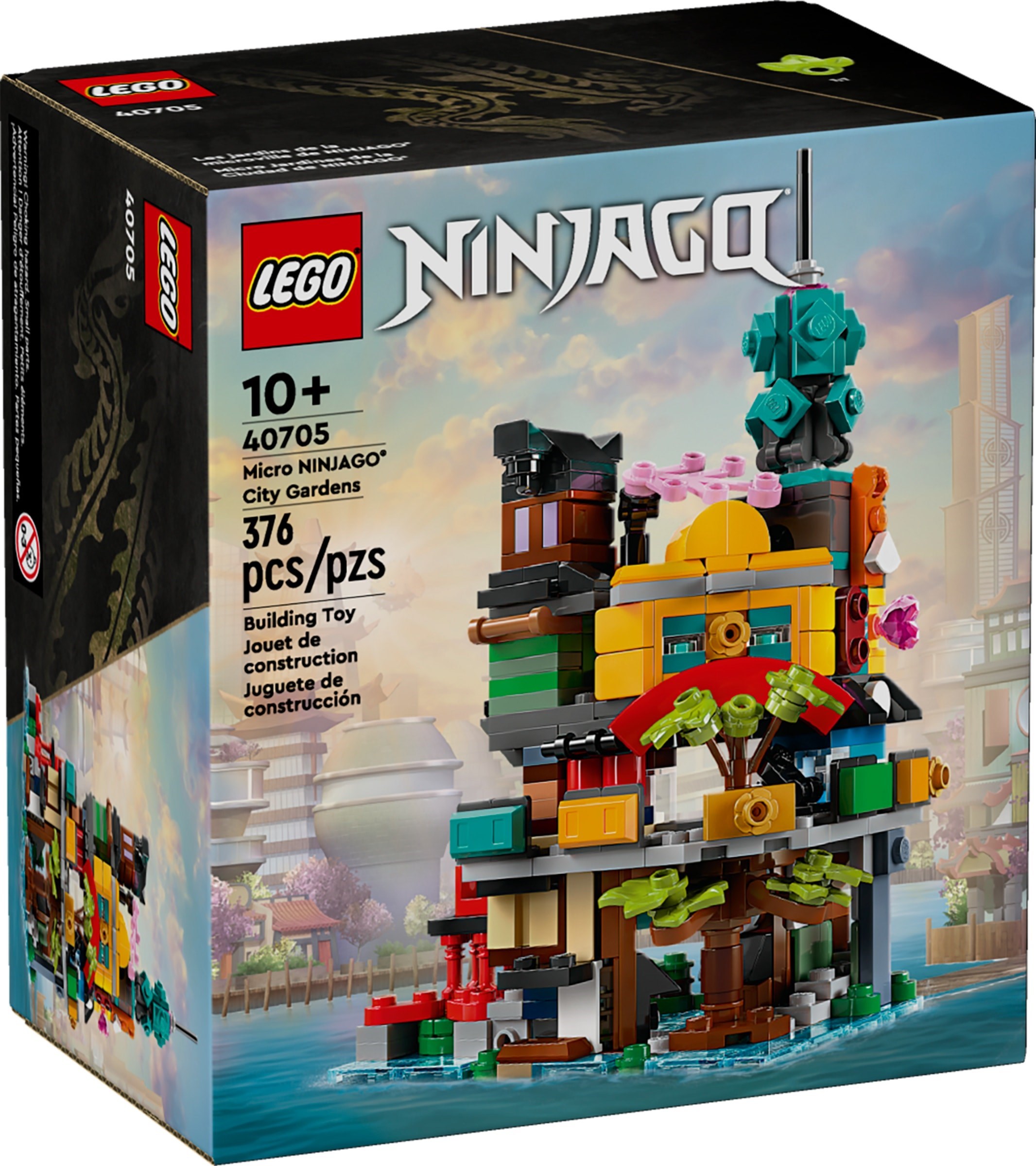 

Конструктор Lego 40705 NinjaGo Микро Городские сады Ниндзяго 376 деталей, Микро Городские сады Ниндзяго