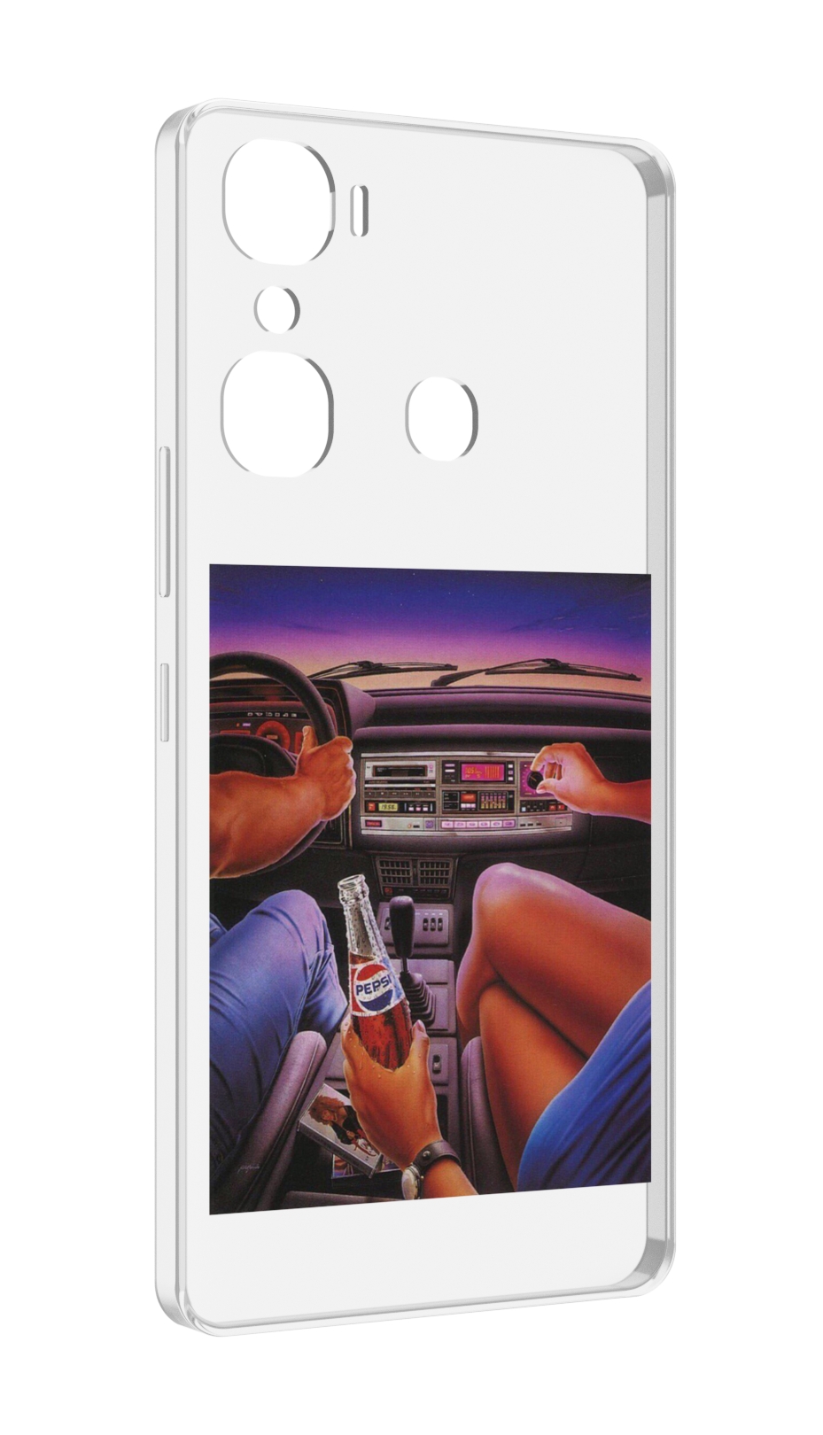

Чехол MyPads американская машина салон для Infinix Hot 12 Pro, Прозрачный, Tocco