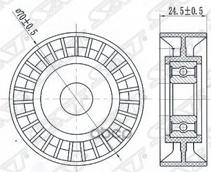 Обводной Ролик Приводного Ремня Suzuki Grand Vitara Ii 24 05- Sat арт ST-17530-78K01 475₽