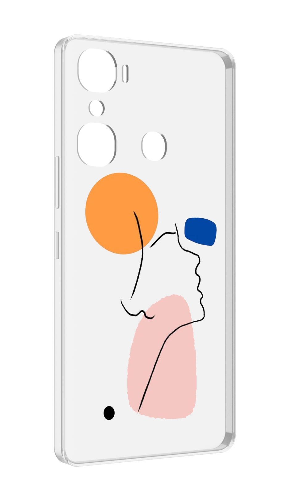 

Чехол MyPads абстракция девушки женский для Infinix Hot 12 Pro, Прозрачный, Tocco