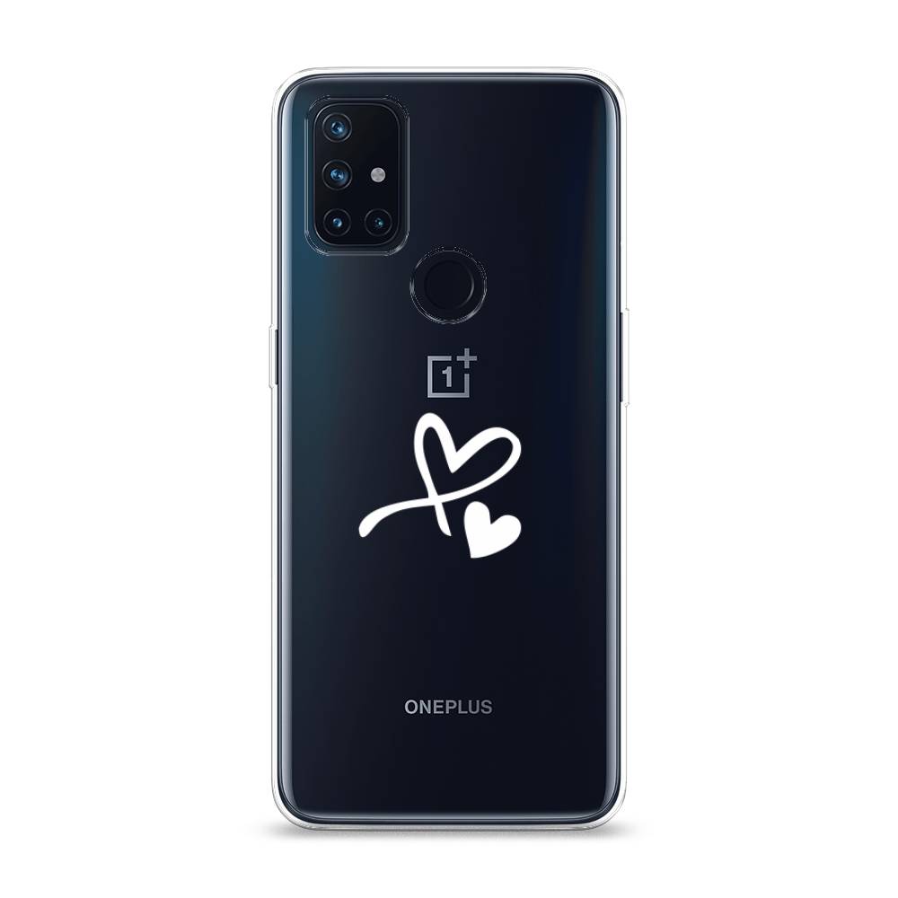 

Чехол Awog на OnePlus Nord N10 / ВанПлас Nord N10 "Сердечко минимализм", Белый, 152350-6