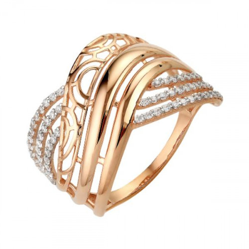 

Кольцо из красного золота р. 18,5 Golden Eagle 80017600, фианит, 80017600