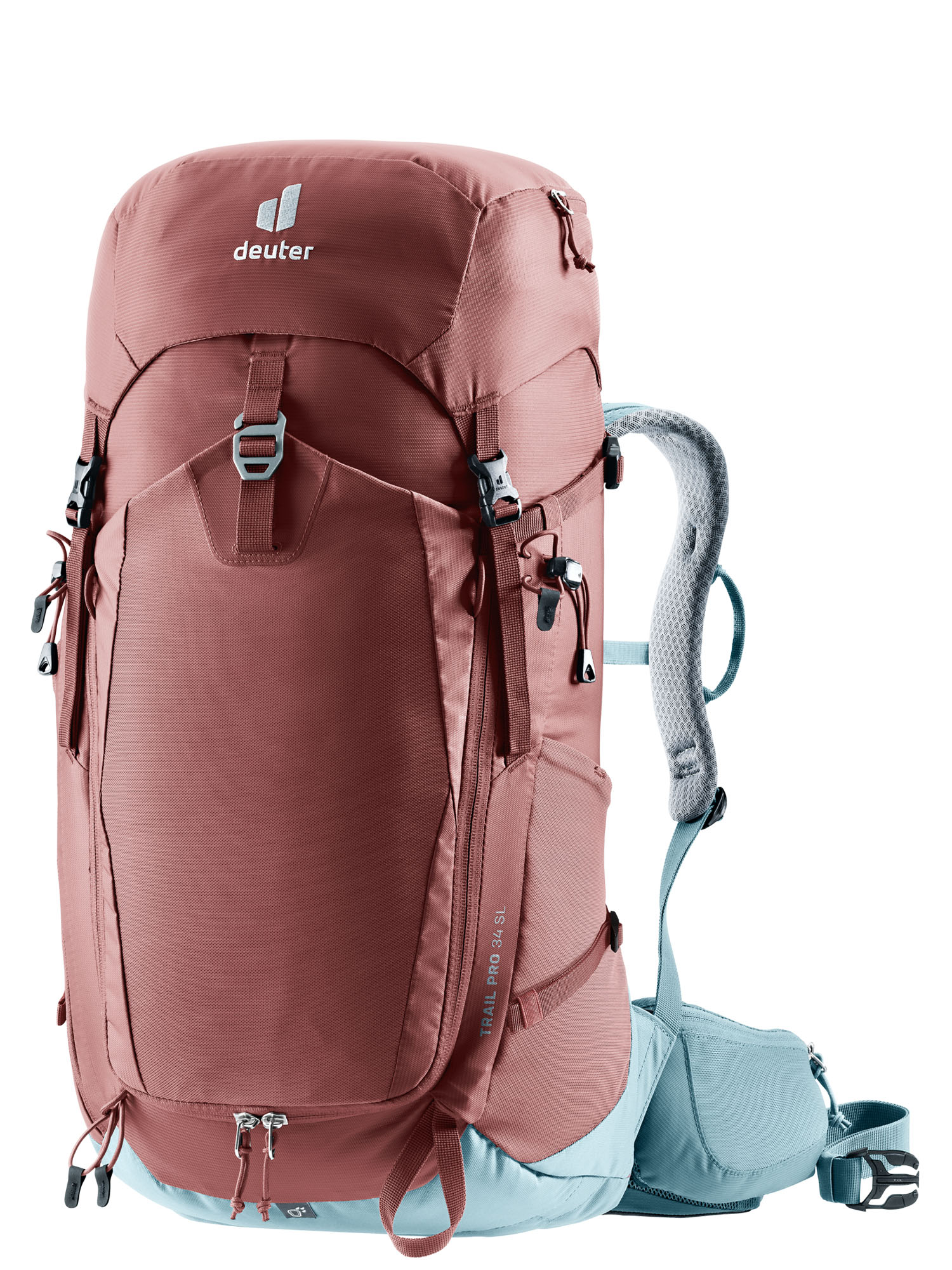 

Рюкзак Deuter Trail Pro 34 Sl Caspia/Dusk (Б/Р), Красный;голубой, Trail Pro