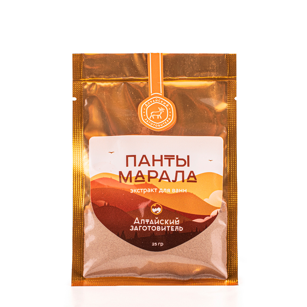 Панты марала жидкий экстракт пантокрина для ванн Алтайский заготовитель 25 г мёд алтайский таёжный 330 г