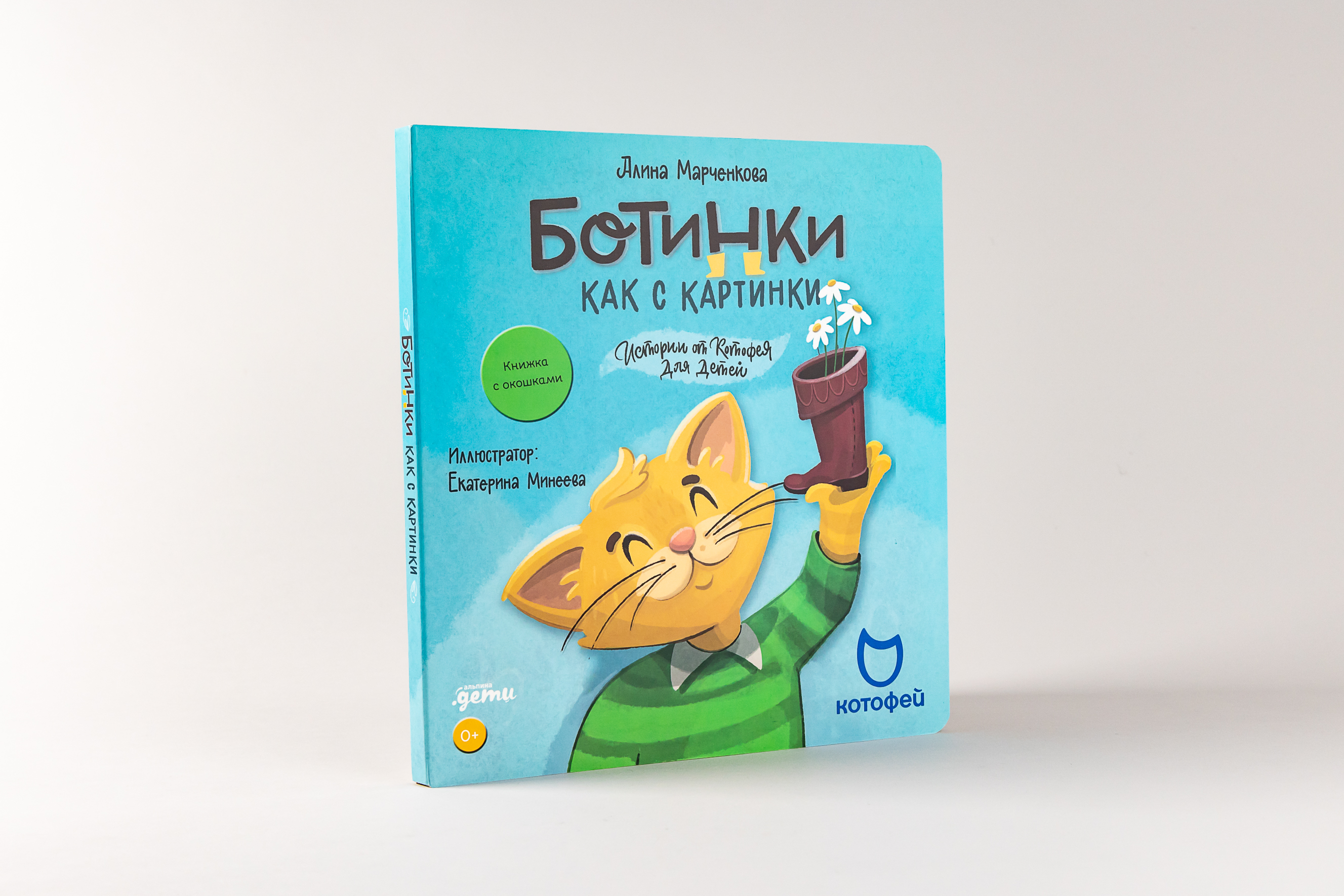 

Ботинки как с картинки. Истории от Котофея для детей. Книга с окошками