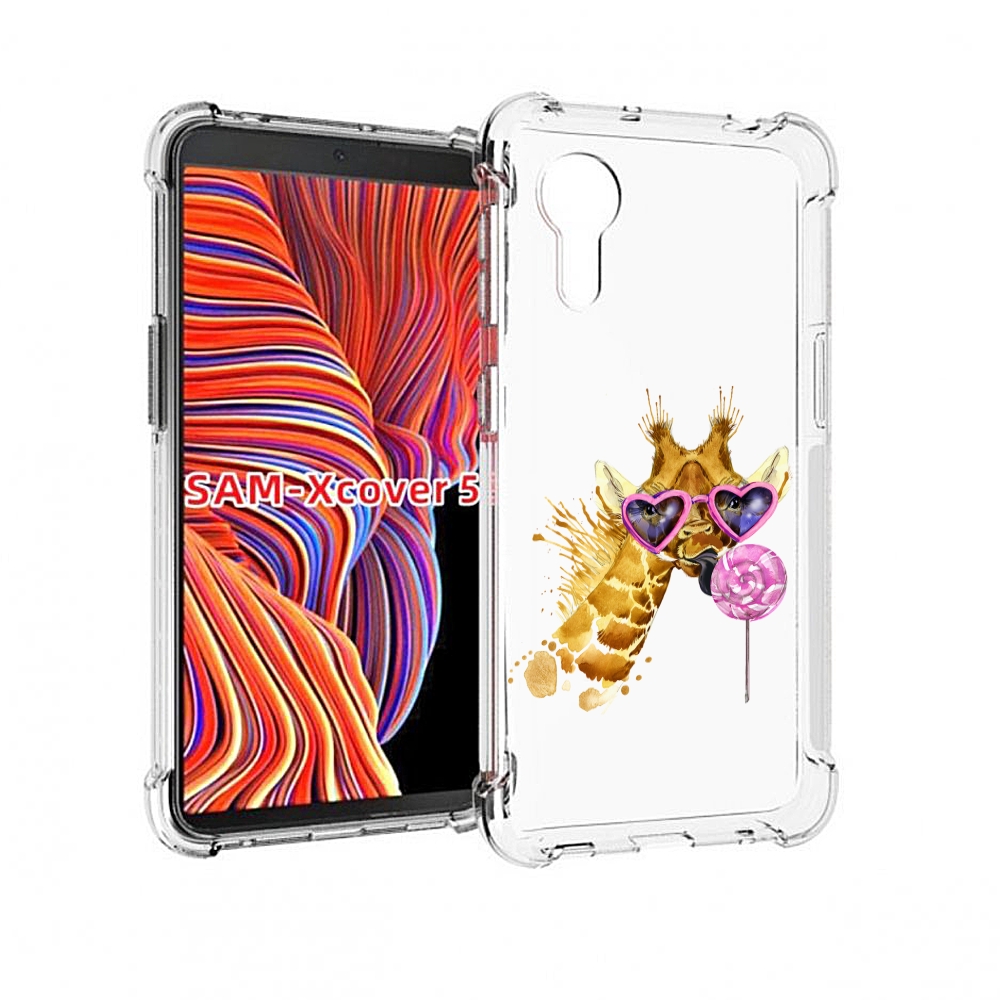 

Чехол MyPads акварельный жираф для Samsung Galaxy Xcover 5, Прозрачный, Tocco