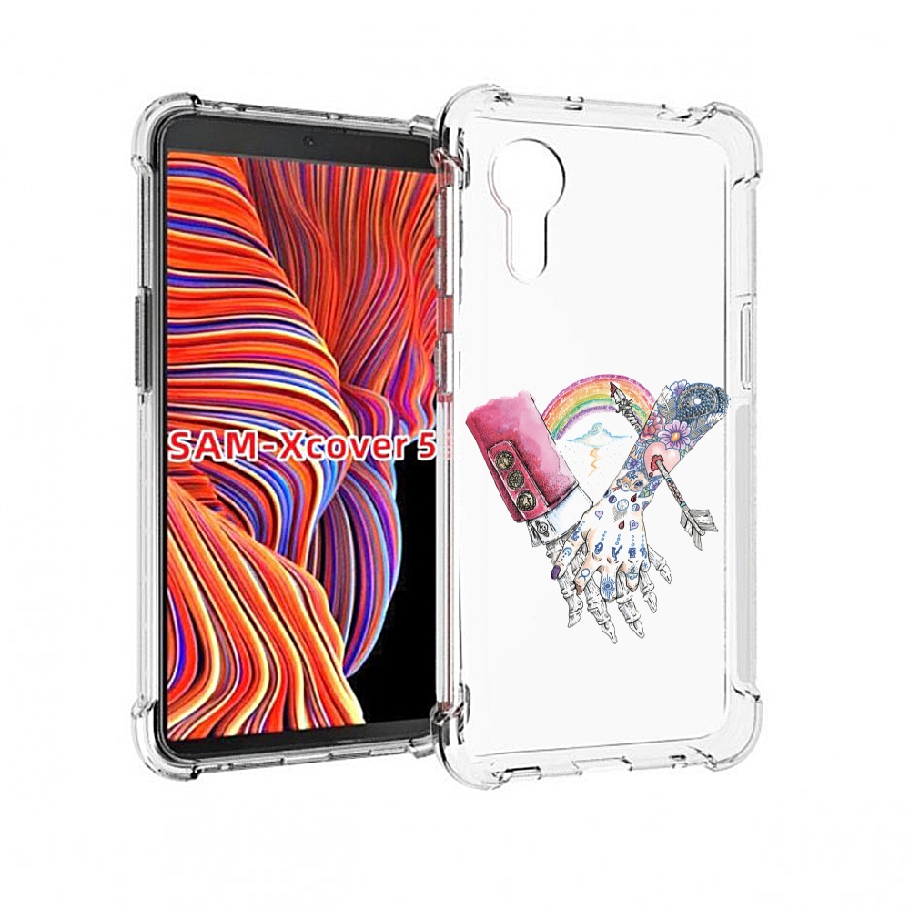 

Чехол MyPads абстракция руки в татуировках для Samsung Galaxy Xcover 5, Прозрачный, Tocco