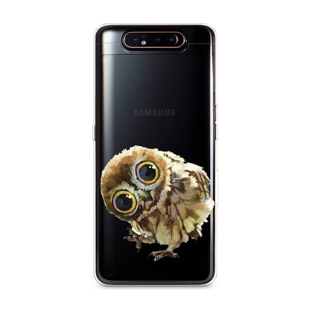 

Чехол Awog на Samsung Galaxy A80 "Любопытный совенок", Разноцветный, 28350-1