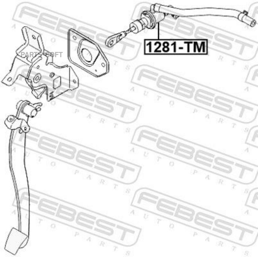 

Цилиндр Сцепления Главный FEBEST 1281tm