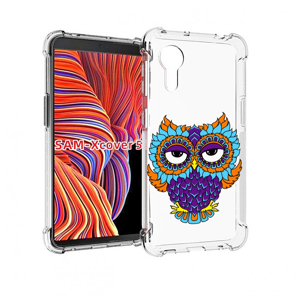Чехол MyPads Цветная сова для Samsung Galaxy Xcover 5