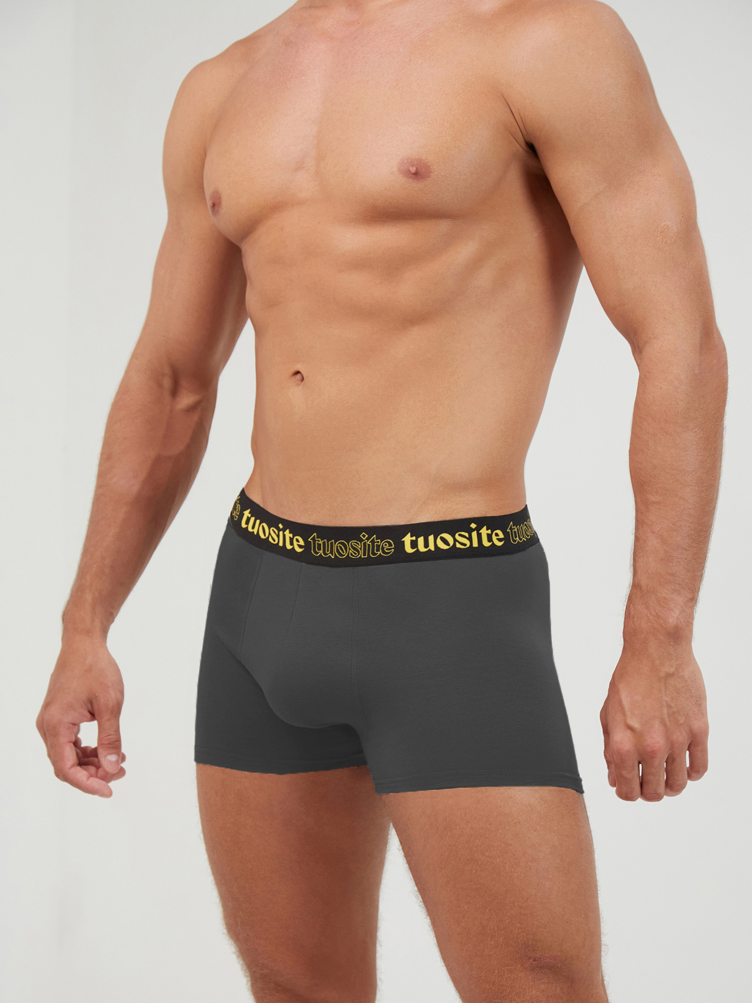 

Трусы мужские Tuosite TS44012 серые XXL, Серый, TS44012