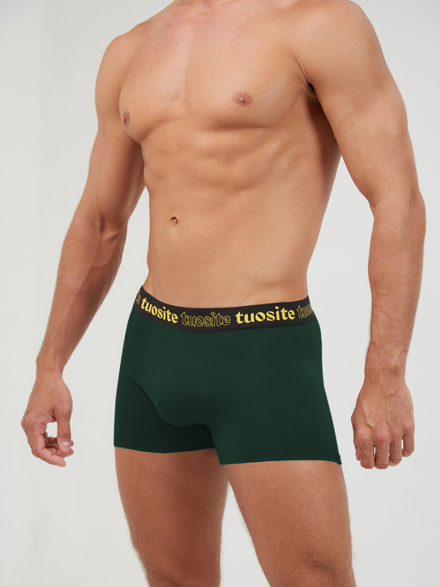 

Трусы мужские Tuosite TS44012 зеленые XXL, Зеленый, TS44012