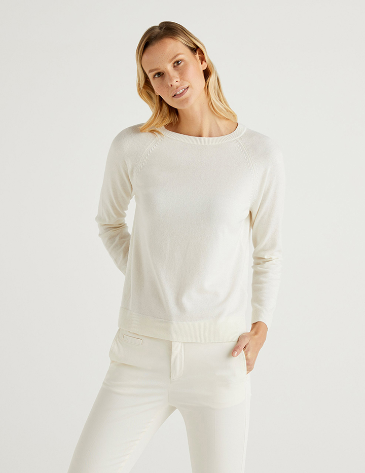 

Джемпер женский United Colors of Benetton 21A_1035D1P17 бежевый M, 21A_1035D1P17
