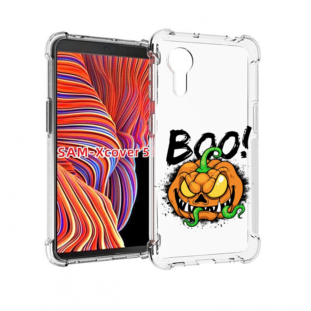 

Чехол MyPads Хэллоуин бу для Samsung Galaxy Xcover 5, Прозрачный, Tocco
