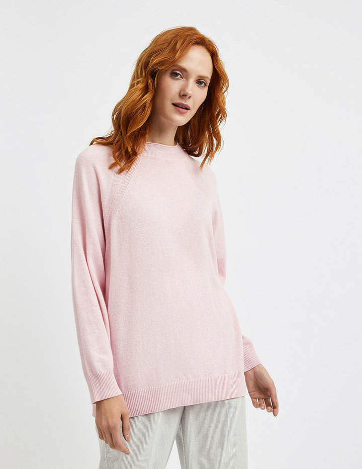 

Джемпер женский United Colors of Benetton 21A_1035D1P12 розовый XS, 21A_1035D1P12