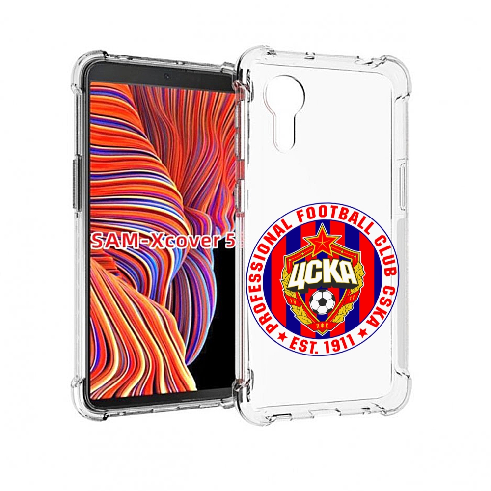 

Чехол MyPads ФК ЦСК логотип для Samsung Galaxy Xcover 5, Прозрачный, Tocco