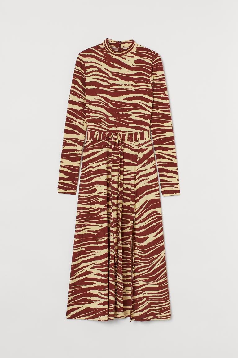 

Платье женское H&M 964930009 желто-коричневое L, Коричневый, 964930009