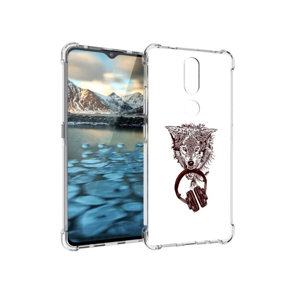 

Чехол MyPads Tocco для Nokia 2.4 дикий волк (PT227049.107.325), Прозрачный, Tocco