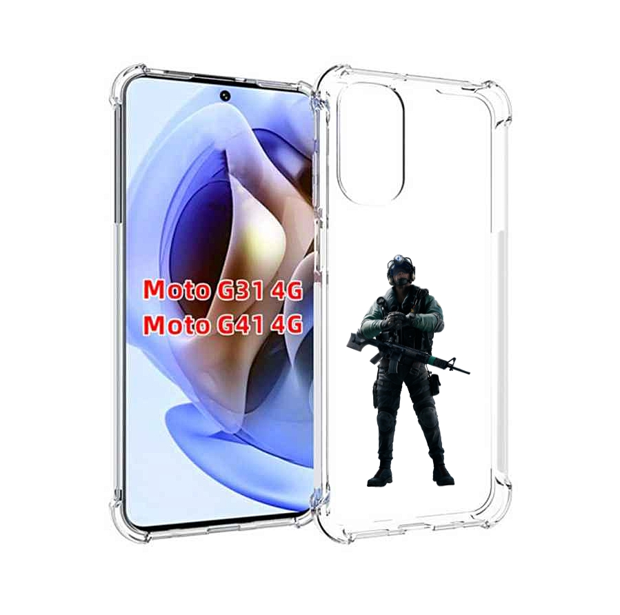 

Чехол Mypads Tom-Clancy'S-Rainbow-Six-2 Для Motorola Moto G31 4G/G41 4G, Прозрачный, Tocco