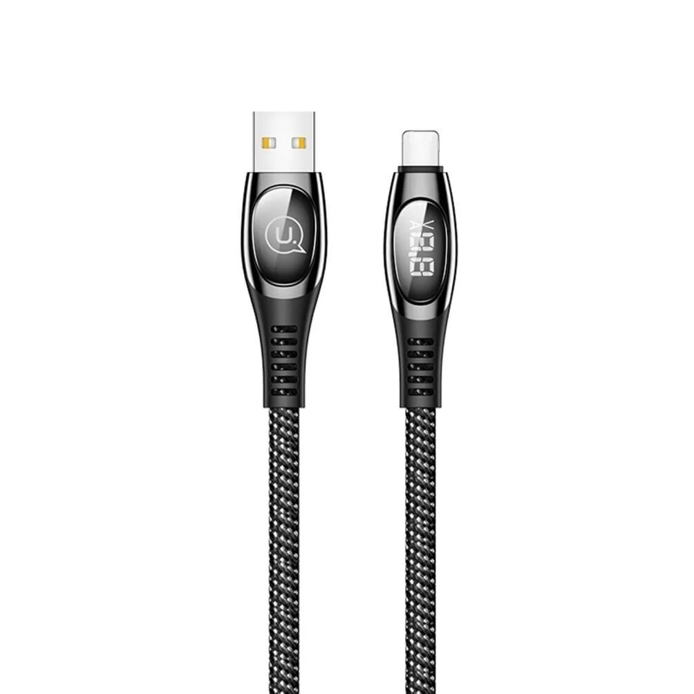

USAMS US-SJ368 U36 Lightning Digital Display Charging & Data Cable 1.2M black