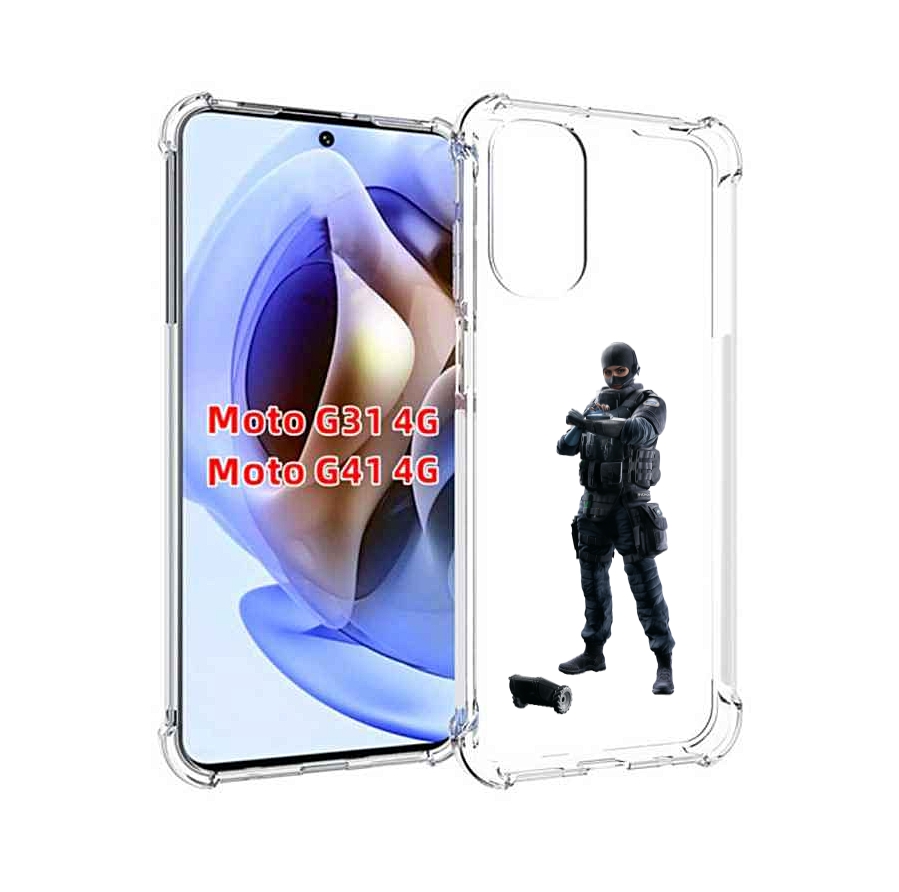 

Чехол Mypads Tom-Clancy'S-Rainbow-Six-1 Для Motorola Moto G31 4G/G41 4G, Прозрачный, Tocco