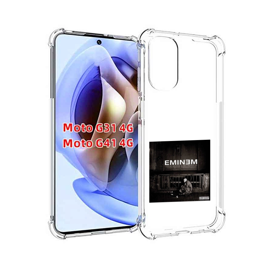 

Чехол Mypads The Marshall Mathers Lp Для Motorola Moto G31 4G/G41 4G, Прозрачный, Tocco
