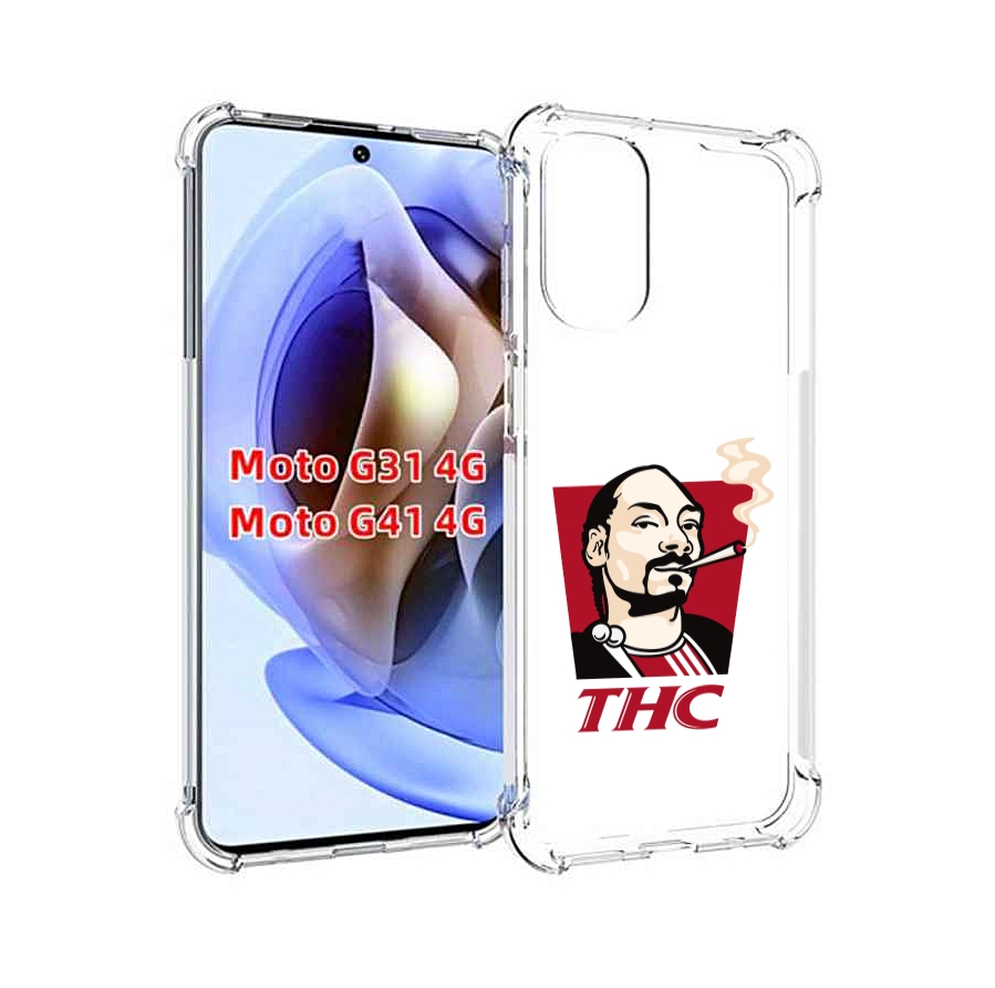 

Чехол Mypads Thc Для Motorola Moto G31 4G/G41 4G, Прозрачный, Tocco
