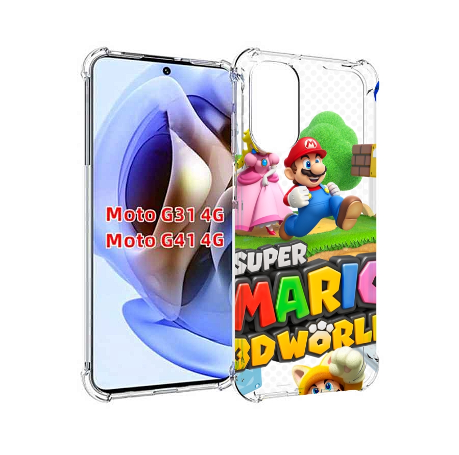 

Чехол Mypads Super Mario 3D World Для Motorola Moto G31 4G/G41 4G, Прозрачный, Tocco