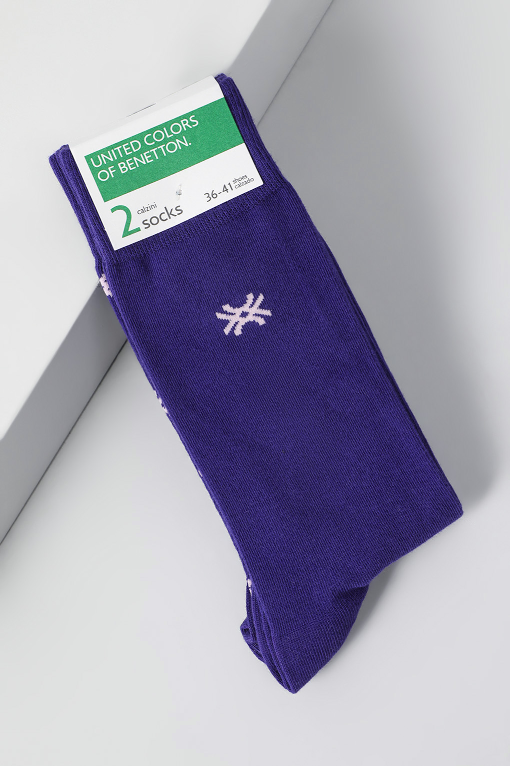 Комплект носков женских Benetton Undercolors 6AO32701P фиолетовых 36-38
