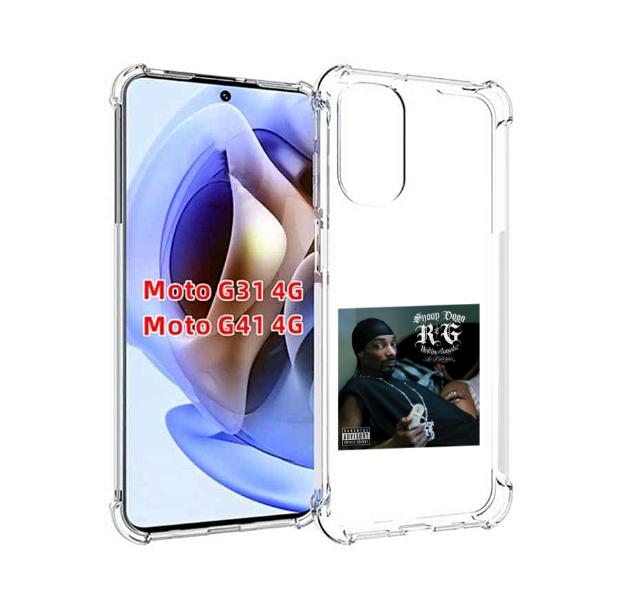 

Чехол Mypads Snoop Dogg R&G (Rhythm & Gangsta) Для Motorola Moto G31 4G/G41 4G, Прозрачный, Tocco
