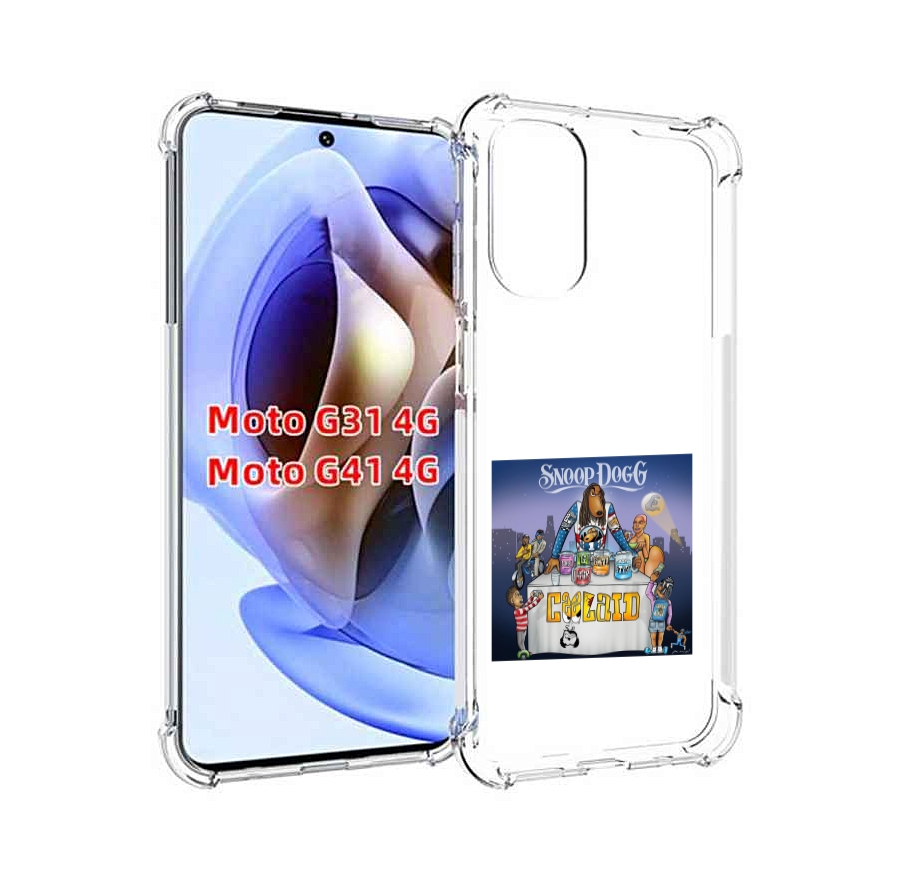 

Чехол Mypads Snoop Dogg Coolaid Для Motorola Moto G31 4G/G41 4G, Прозрачный, Tocco