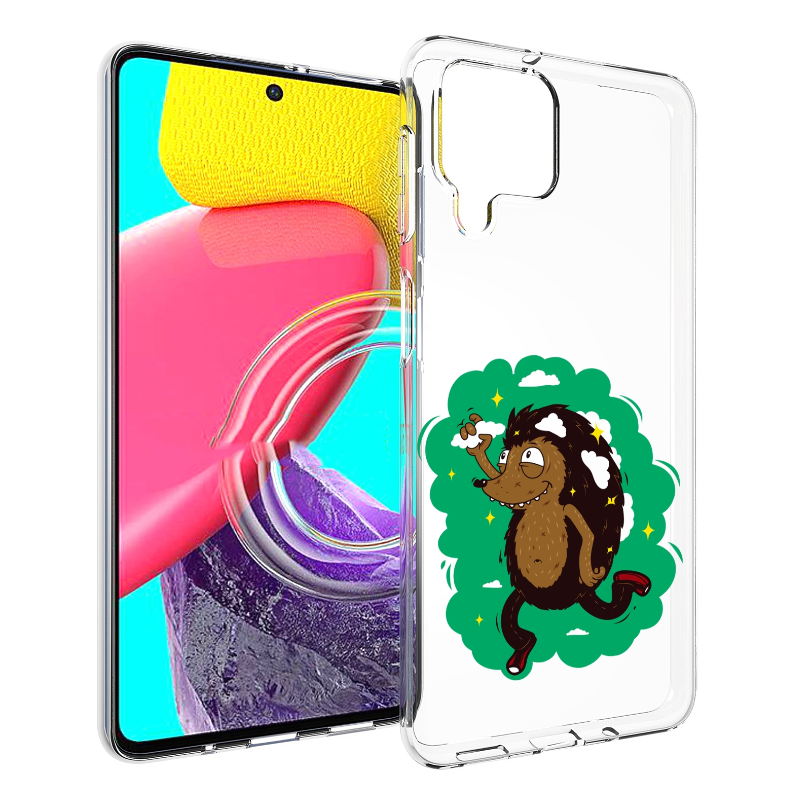 

Чехол MyPads Ежик в облаках для Samsung Galaxy M53 (SM-M536), Прозрачный, Tocco