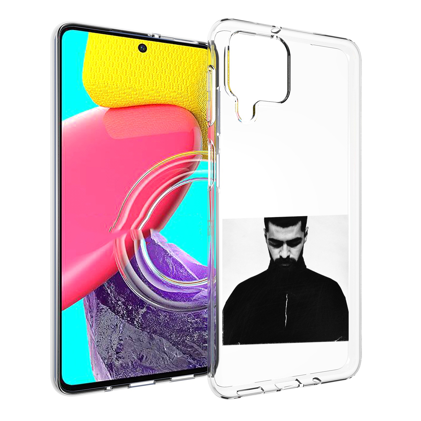 

Чехол MyPads Buster Keaton Miyagi мужской для Samsung Galaxy M53 (SM-M536), Прозрачный, Tocco