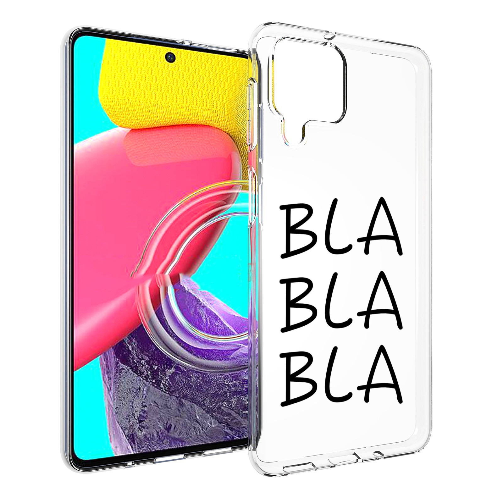 

Чехол MyPads Bla-Bla для Samsung Galaxy M53 (SM-M536), Прозрачный, Tocco