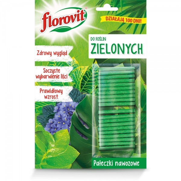 фото Florovit удобрение фертилизационные палочки для лиственных растений, 20 шт