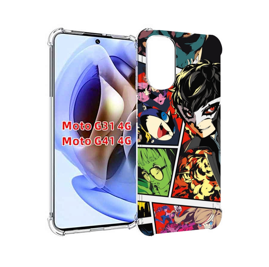 

Чехол Mypads Persona 5 Art Для Motorola Moto G31 4G/G41 4G, Прозрачный, Tocco